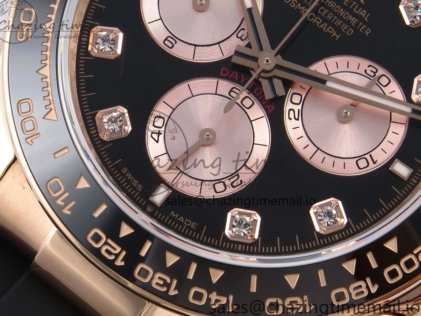 0106 Durable Daytona 126515 QF 1:1 Best Edition Black RG Diamonds Dial on Oysterflex Strap SH4131 V6（Gain Weight） 1207